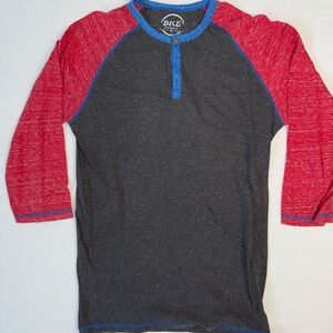 Men’s BKE Raglan Henley Shirt Size Medium